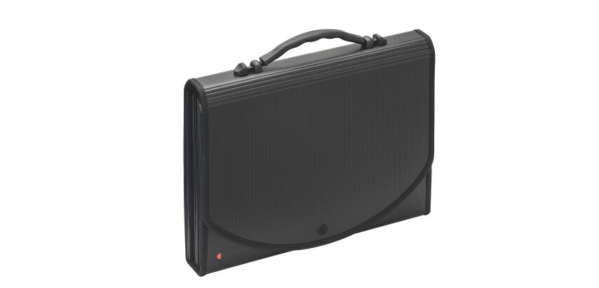 Trieur valisette plastique Exacompta Exacase 13 onglets noir