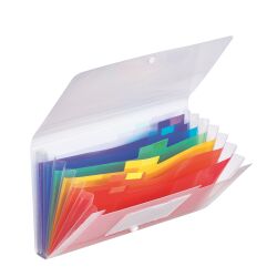 Trieur valisette plastique Exacompta 7 onglets incolore