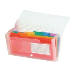 Trieur valisette plastique Exacompta 7 onglets incolore