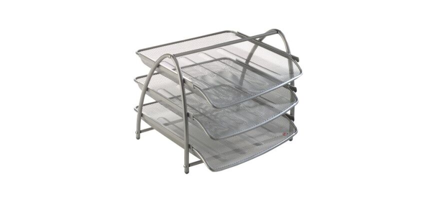 Postbakje met 3 schuifladen Alba Mesh gekleurd