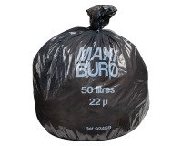 Sacs poubelle 50 litres lien indépendant Maxiburo - Carton de 500
