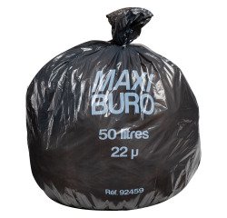 Carton de 500 sacs plastique 50 L Maxiburo