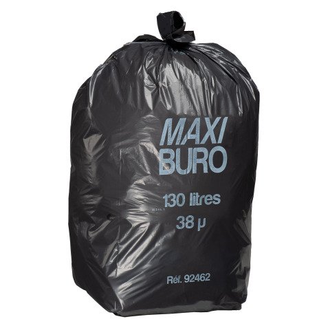 Sacs poubelle 130 litres lien indépendant Maxiburo - Carton de 200