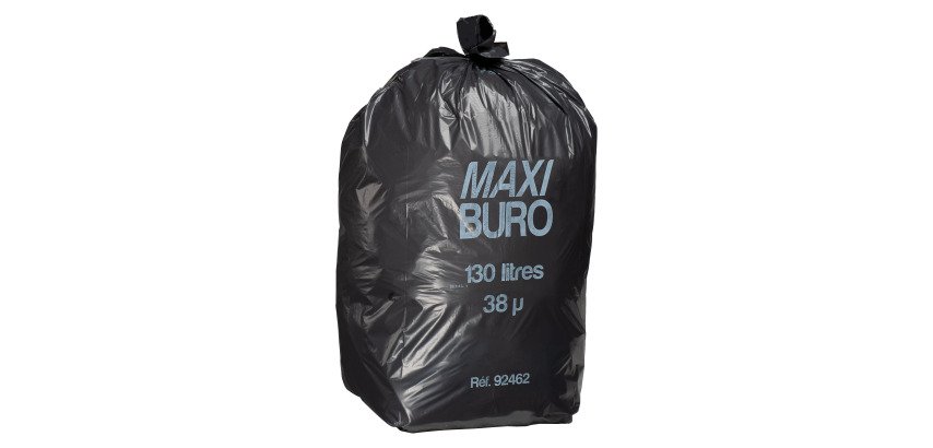 Sacs poubelle 130 litres lien indépendant Maxiburo - Carton de 200