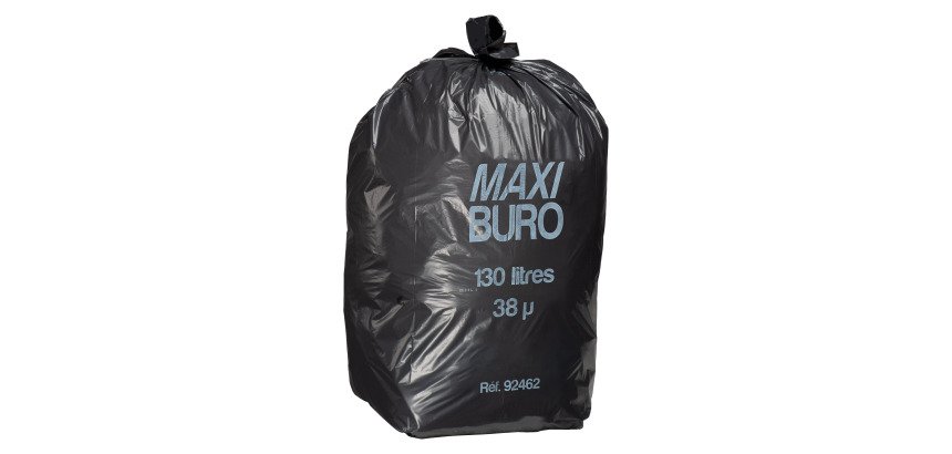 Sacs poubelle 130 litres lien indépendant Maxiburo - Carton de 200