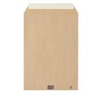 Boîte de 250 pochettes administratives kraft 229x324 mm format C4, avec bande protectrice, avec fenêtre 50 x 100 mm- Maxiburo