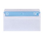 Boîte de 500 enveloppes blanches110 x 220 mm format DL avec fenêtre de 35 x 100 mm - Maxiburo
