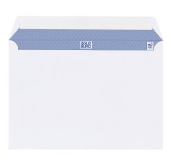 Schachtel mit 500 weißen Briefumschlägen Maxiburo 162 x 229 mm Format C5 ohne Fenster