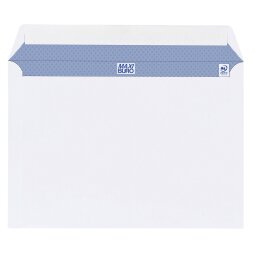 Boîte de 500 enveloppes blanches Maxiburo 162 x 229 mm format C5 sans fenêtre