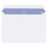 Boîte de 500 enveloppes blanches 162 x 229 mm format C5 avec bande protectrice, sans fenêtre - Maxiburo