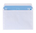 Boîte de 500 enveloppes blanches 162 x 229 mm format C5 avec bande protectrice, avec fenêtre 45 x 100 mm - Maxiburo