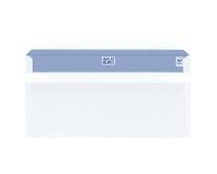 Schachtel mit 500 weißen Briefumschlägen Maxiburo 110 x 220 mm DL-Format ohne Fenster