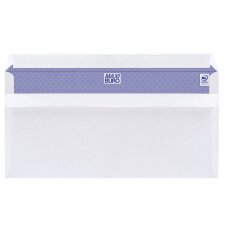 Box of 500 envelopes 110 x 220 mm white Maxiburo