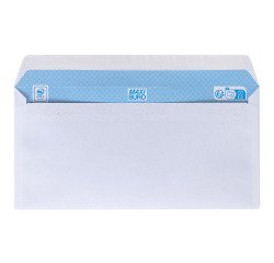 Boîte de 500 enveloppes blanches 110 x 220 mm format DL avec bande protectrice, sans fenêtre - Maxiburo