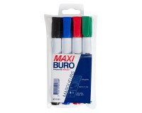 Hülle mit 4 Markierstiften für Weißwandtafeln Maxiburo