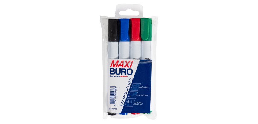 Sleeve 4 dry erasable markers Maxiburo
