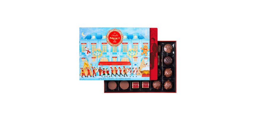 Chocolats fins Maxim's - Boîte métal de 215 g - 22 pièces