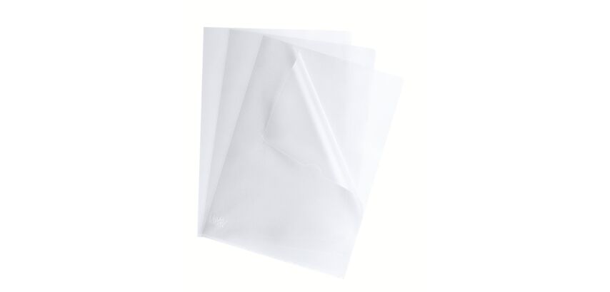 Boîte de 100 pochettes coin en polypropylène grainé 9/100 Maxiburo