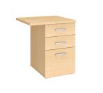 Mobile drawer cabinet angle wood 3 drawers Excellens