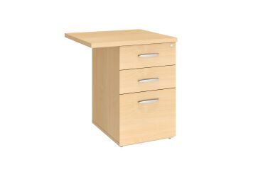 Caisson hauteur bureau 3 tiroirs avec extension Excellens