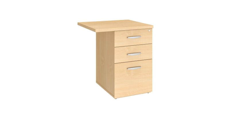 Caisson hauteur bureau 3 tiroirs avec extension Essens