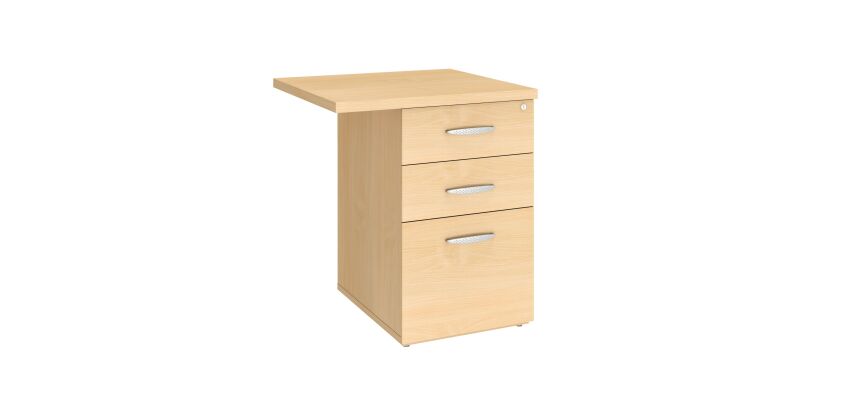 Caisson hauteur bureau 3 tiroirs avec extension Excellens