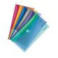 Tarifold velcro documentenhouder 13,5 x 25 cm geassorteerde kleuren - pak van 6