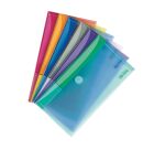 Sobres de presentación con velcro Tarifold 13,5 x 25 cm colores surtidos - Paquete de 6