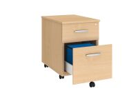 Caisson mobile bois 2 tiroirs P 60 cm Essens