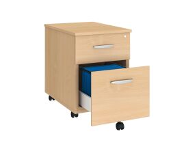 Cassettiera mobile in legno 2 cassetti rovere chiaro Excellens/Arko