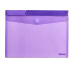 Pochettes de rangement à scratch Djois by Tarifold Color Collection 24 x 31,6 cm couleurs assorties - Paquet de 12