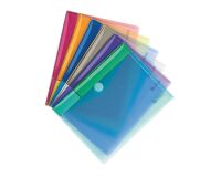 Sobres de presentación A5 con velcro Tarifold 23 x 17,8 cm colores surtidos - Paquete de 6