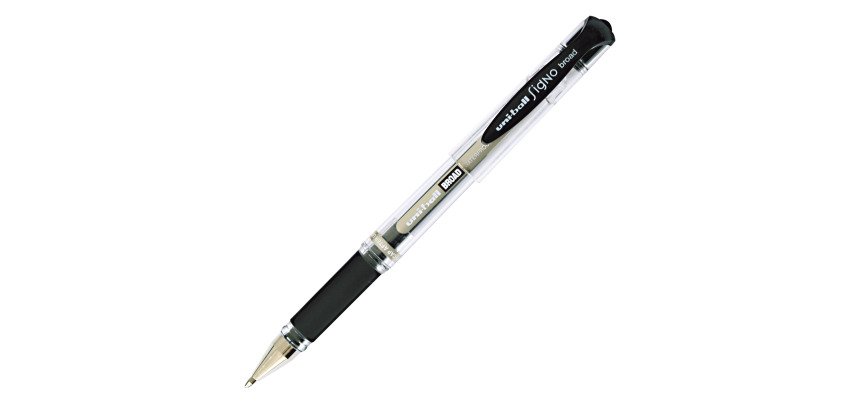 Stylo roller Uni Ball Signo Broad à capuchon pointe 1 mm - écriture moyenne