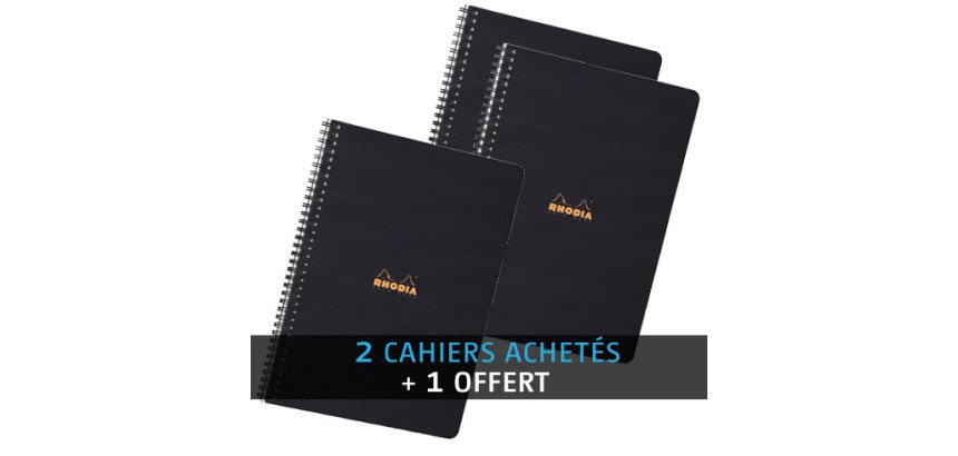 Pack 2 + 1 cahiers Notebook Rhodiactive A4