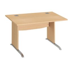 Excellens Bruneau desk, L-shaped wooden base