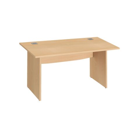 Bureau droit L 140 cm piètement plein Essens
