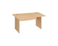 Bureau droit L 140 cm piètement plein Essens