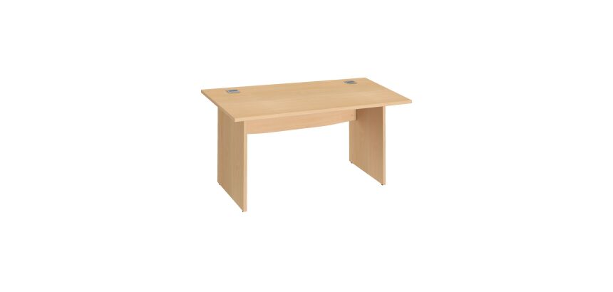 Bureau droit L 140 cm piètement plein Essens