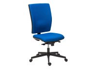 Chaise de bureau Bruneau Activ' - Tissu - Dossier haut avec soutien lombaire - Pieds noirs