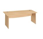 Bureau droit L 180 cm piètement plein Essens