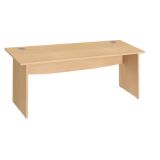 Bureau droit L 180 cm piètement plein Essens