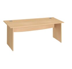 Bureau droit L 180 cm piètement plein Essens