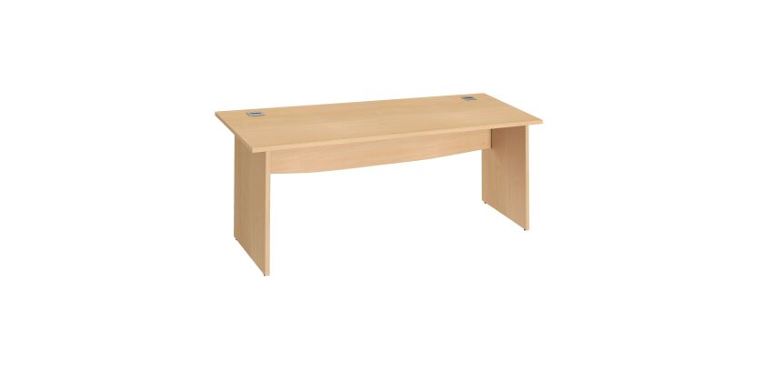 Bureau droit L 180 cm piètement plein Essens