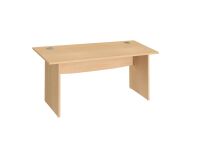Straight desk with solid wood legs Bruneau Excellens
