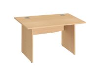 Straight desk with solid wood legs Bruneau Excellens