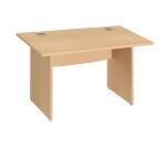 Bureau droit L 120 cm piètement pleins Essens