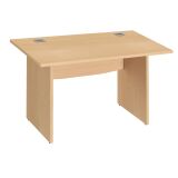 Bureau droit L 120 cm piètement pleins Essens