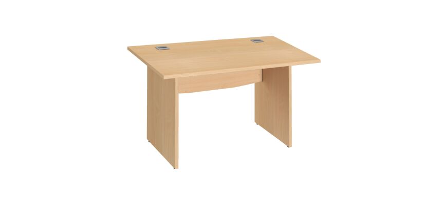 Bureau droit L 120 cm piètement pleins Essens