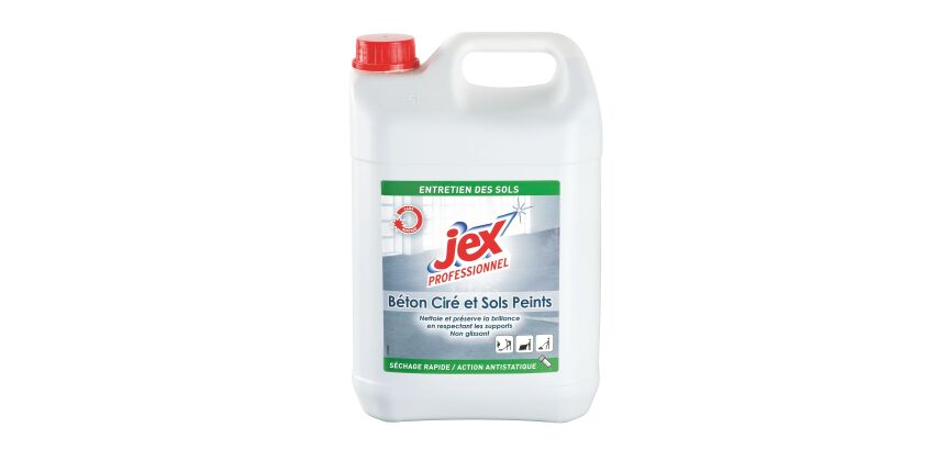 Nettoyant béton ciré et sols peints Jex Pro - Bidon de 5 litres