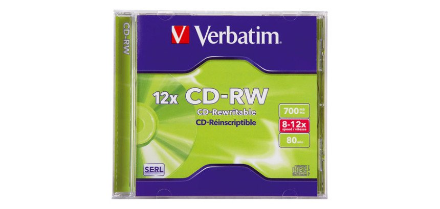 CD-RW Verbatim 80 min - 700 Mo